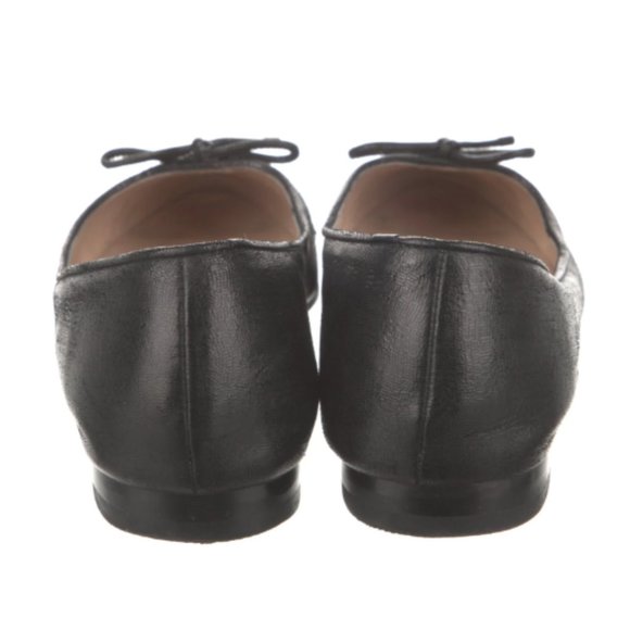 STUART WEITZMAN Leather Chain-Link Accents Ballet Flats - Picture 3 of 5